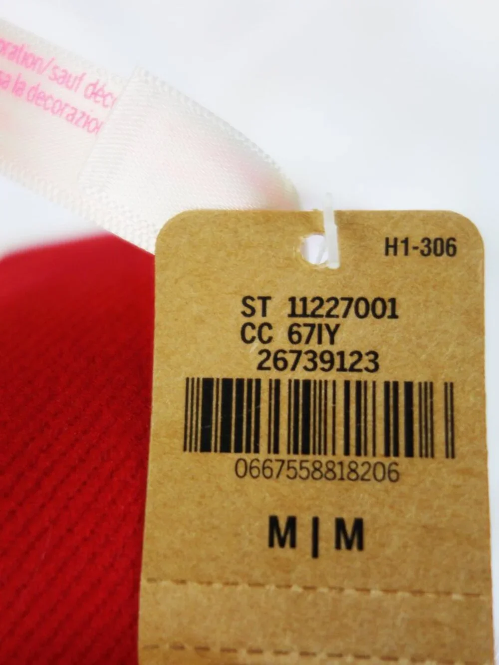 Victoria's Secret PINK Logo Holiday Print Thong Red Pepper (M) NWT!